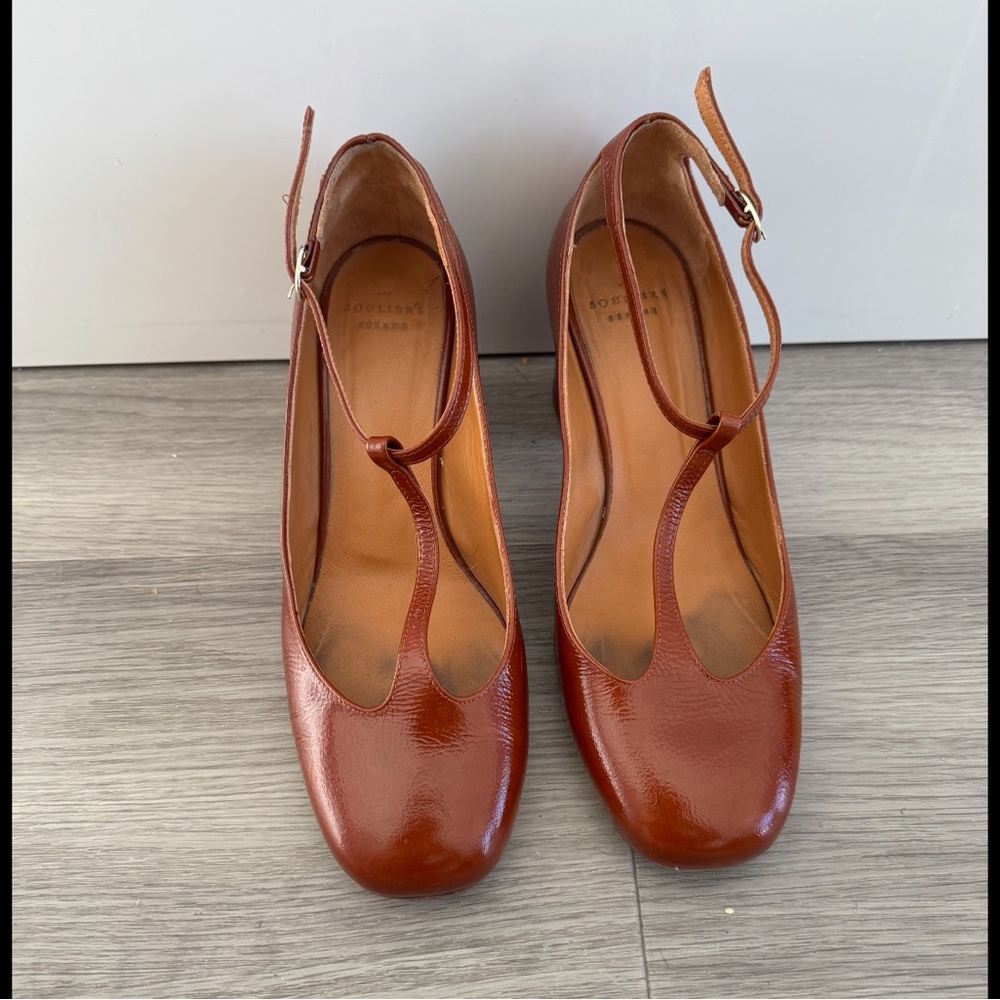 Sézane Marcie Babies, polished camel, size 8 - Picture 4 of 10